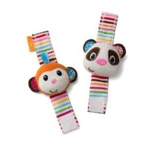 Infantino-Wrist-Rattles-Monkey-and-Panda-0