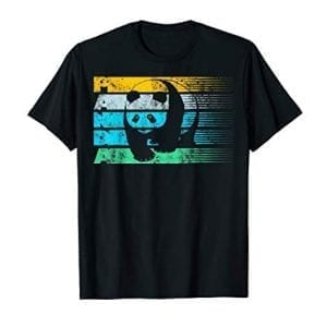 Cool Panda Bear Vintage Retro Silhouette Distressed Shirt Cool Panda Bear Vintage Retro Silhouette Distressed Shirt