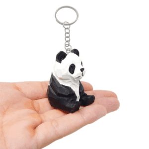 UnconventionalJ Giant Panda Bear Keychain