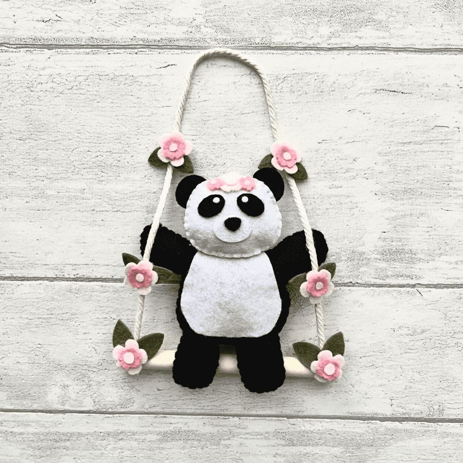 Jungle Swing Panda Hanging Decoration