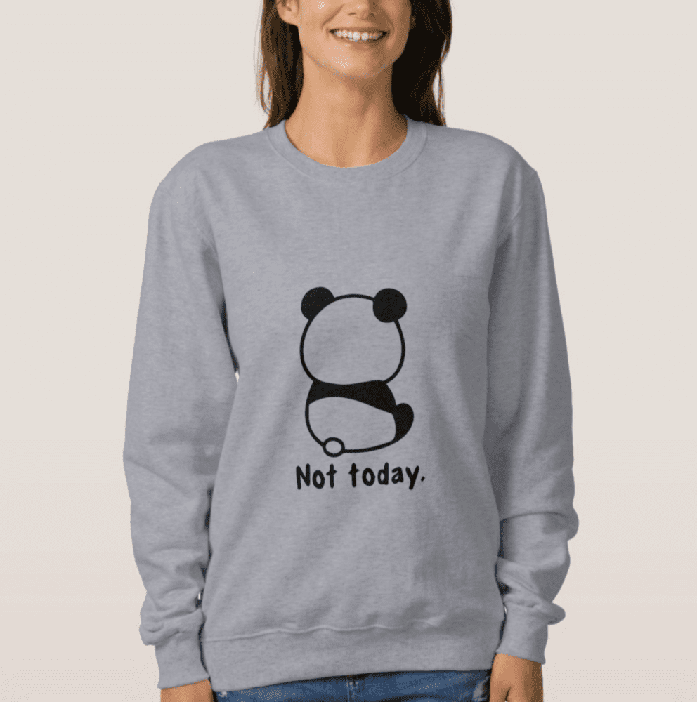 Aude Placement Sweatshirt - Panda / Sanda / Dark Grey